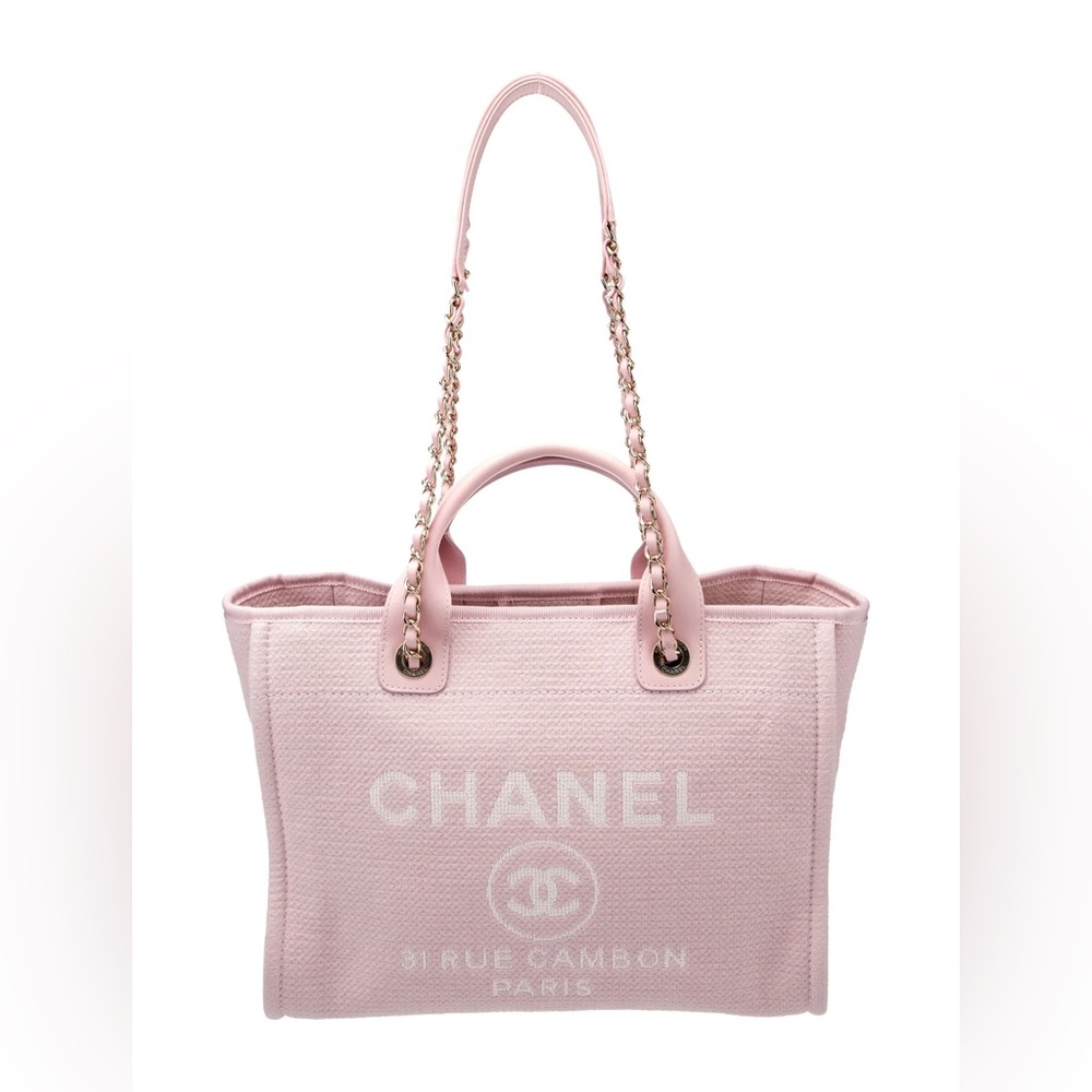 CHANEL Deauville Tote Pink
